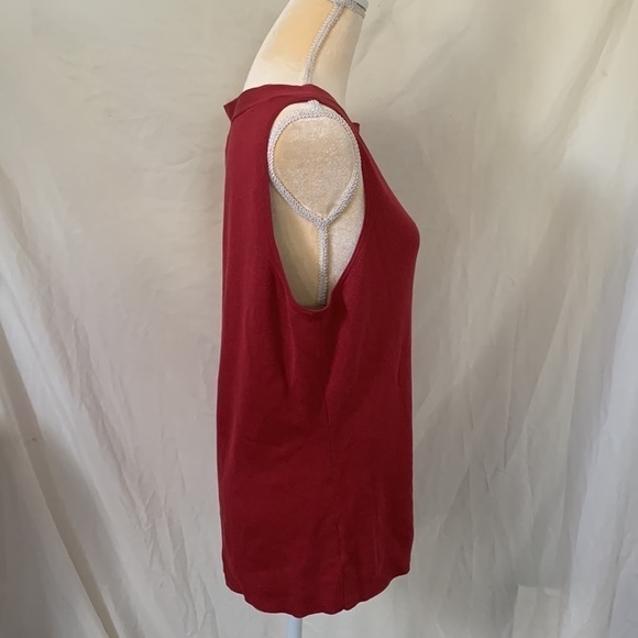 Ann Taylor Red Plum Sleeveless Knit Top - Picture 5 of 14